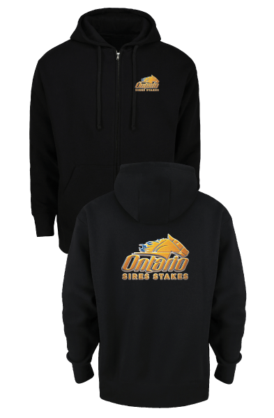 FULL ZIP HOODIE SWEATSHIRT - CHENILLE DESIGN