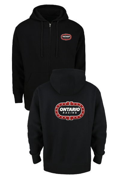 FULL ZIP HOODIE SWEATSHIRT - CHENILLE DESIGN