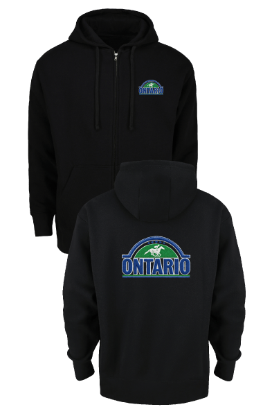FULL ZIP HOODIE SWEATSHIRT - CHENILLE DESIGN – ontarioracing