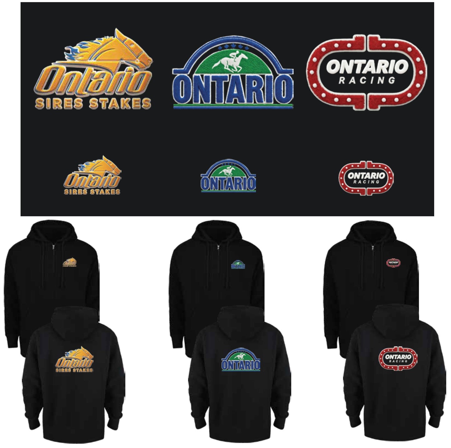 FULL ZIP HOODIE SWEATSHIRT - CHENILLE DESIGN