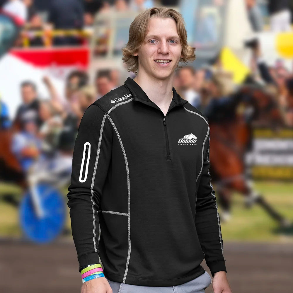 COLUMBIA UNISEX OMNI WICK QUARTER ZIP ontarioracing